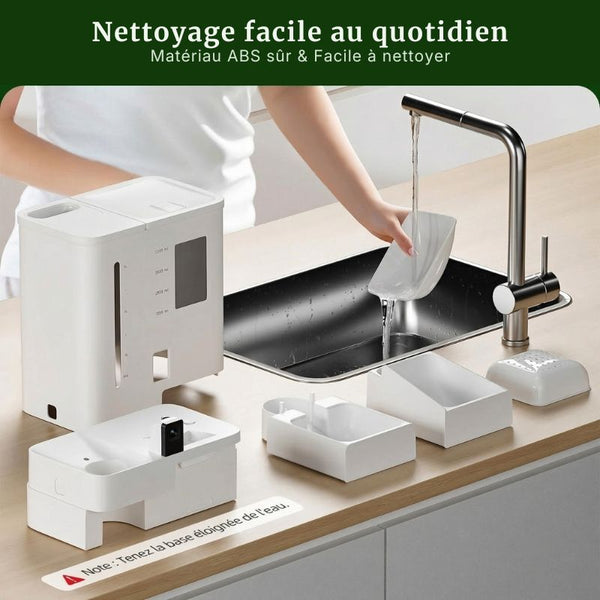 Distributeur Croquettes Chat avec Caméra 2K et Réservoir d’Eau | NOVA